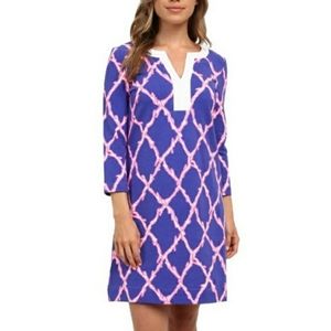 NWOT Lilly Pulitzer Veranda Blue Coral Dre…
